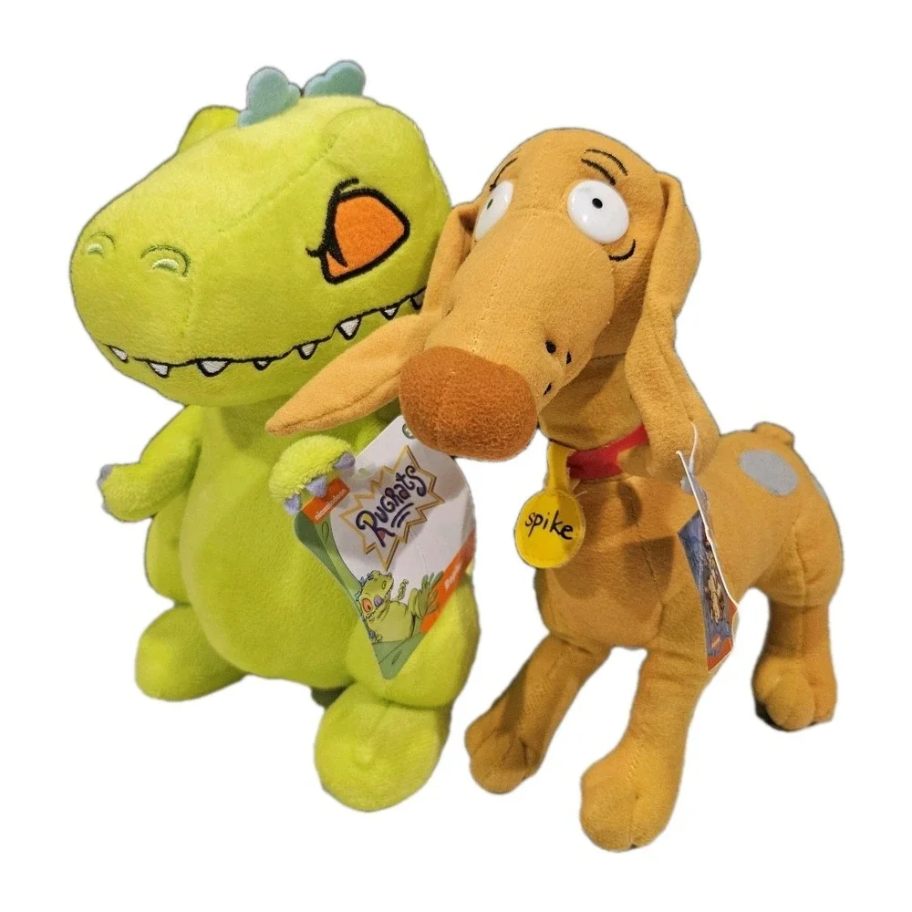 Rugrats Spike 2000 Vintage Plush & Reptar Plush‎ Bundle Nickelodeon Set